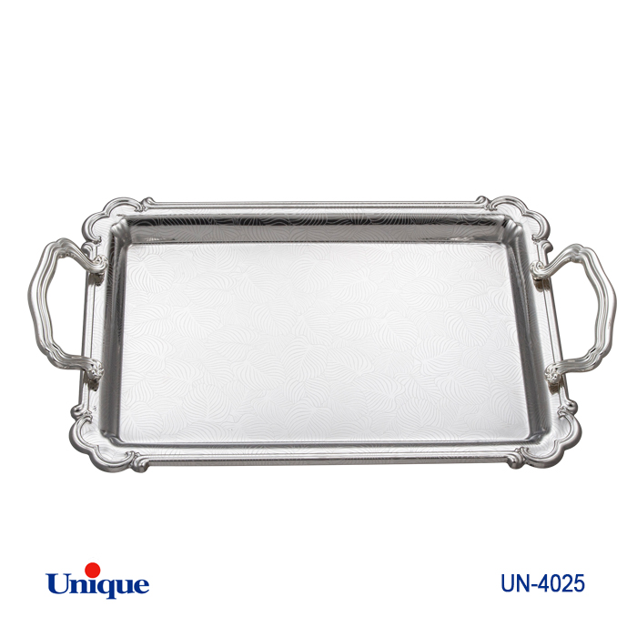 سینی استیل یک میل بدون پایه بزرگ